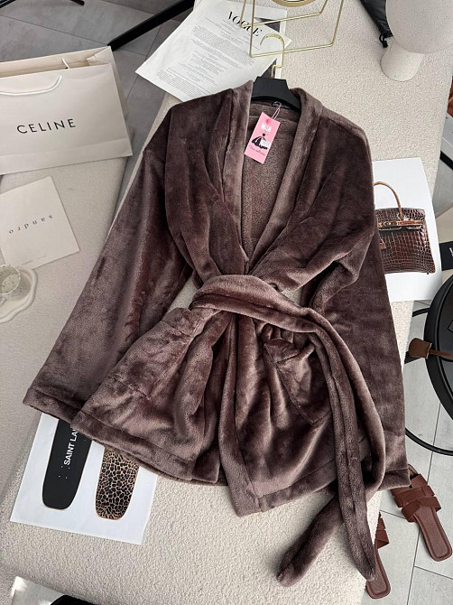 Женский стильный домашний махровый халат Одесса - изображение 4