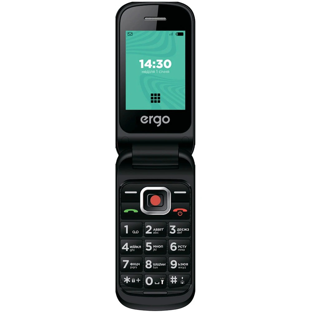 Мобільний телефон Ergo F241 Dual Sim Black Чорний Харків - фото 5