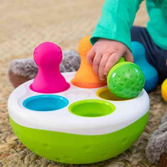 Сортер-балансир Fat Brain Toys Spinny Pins Неваляшки (F248ML) Харків