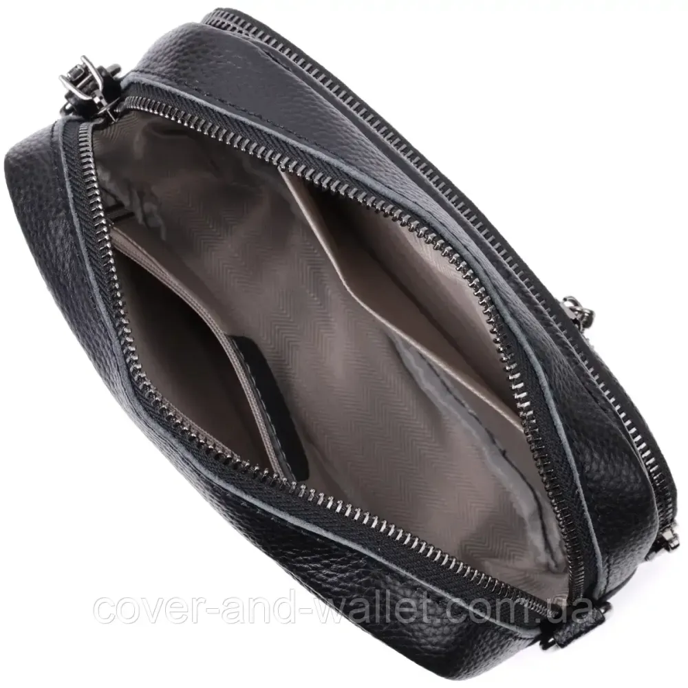 Жіноча сумка з накладною кишенею з натуральної шкіри Київ - фото 7