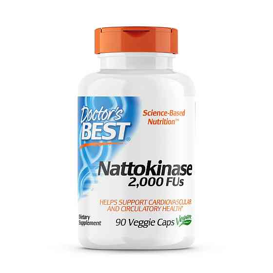 Наттокіназа Doctor's Best Best Nattokinase, 2,000 FU, 90 Veggie Caps Луцьк