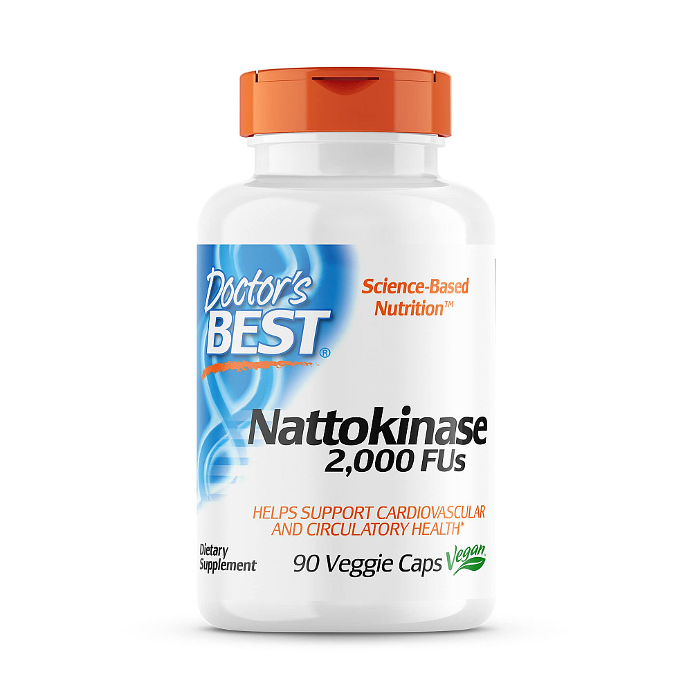 Наттокіназа Doctor's Best Best Nattokinase, 2,000 FU, 90 Veggie Caps Луцьк - фото 1