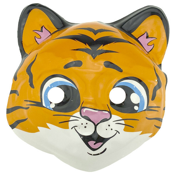 Маска карнавальна для дітей Тигреня 12 шт Київ - фото 1