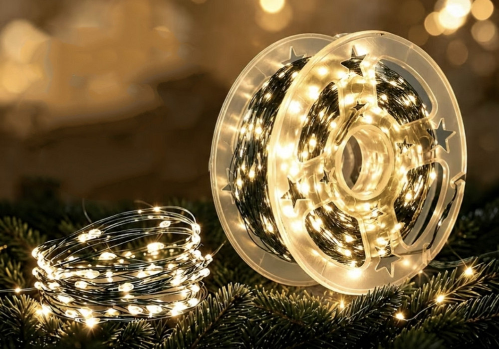 Гірлянда Роса 60 м 600 led з usb Теплий білий (0927) Сміла - фото 2