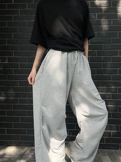 Жіночі стильні оверсайз штани двонитка Одеса - фото 8