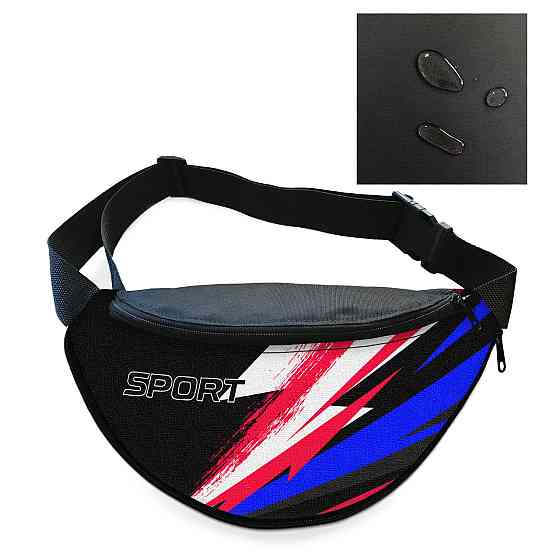 Сумка-бананка Sport чоловіча/жіноча спортивна 32×16 см з розширювачем поясна сумка або сумка через плече (3751) Київ