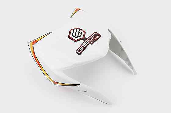 X-Road Light 200-250 пластик - обтічник фари, БІЛИЙ з помаранчевим малюнком, тип 2 Киев