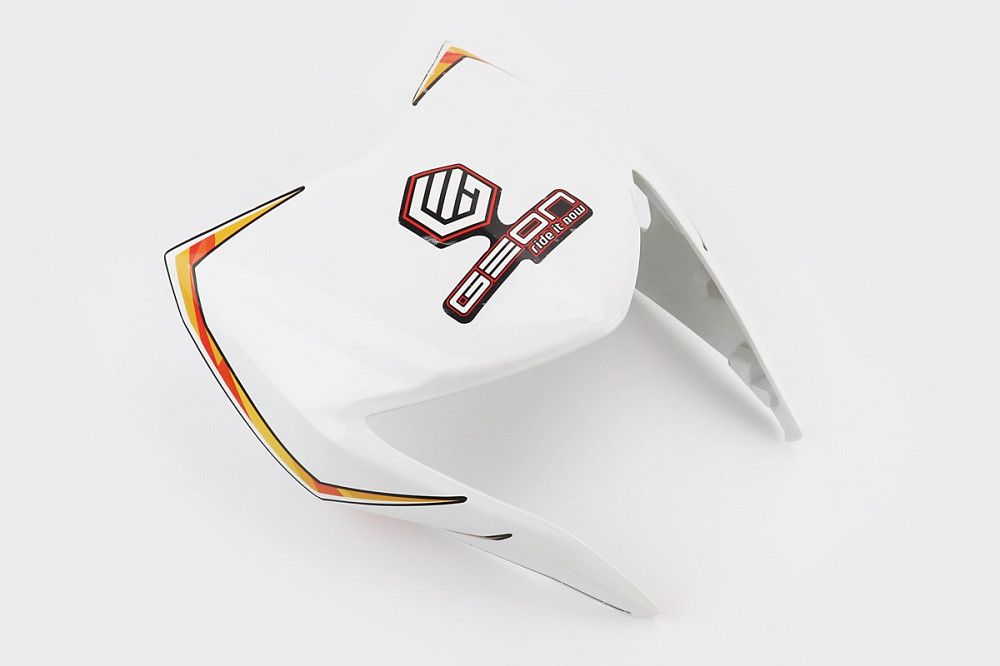 X-Road Light 200-250 пластик - обтічник фари, БІЛИЙ з помаранчевим малюнком, тип 2 Киев - изображение 1