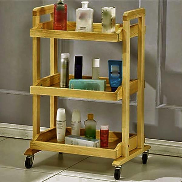 Етажерка для ванної на коліщатах "Дамаус" каррі Миколаїв - фото 1