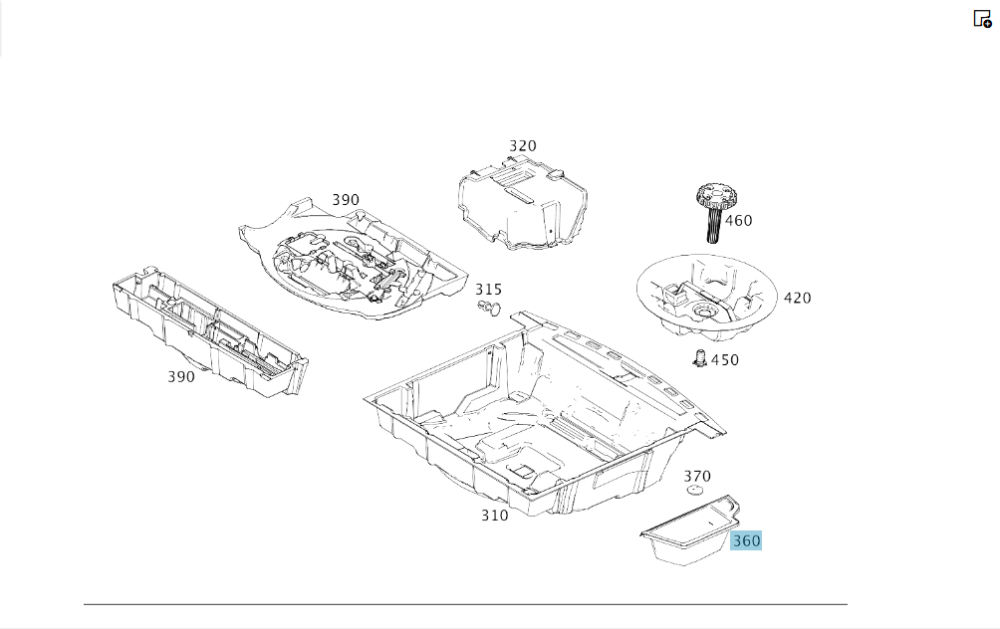Mercedes-Benz  A2928400174 Речове відділення у підлозі багажника GLE Coupe C292 Одеса - фото 2