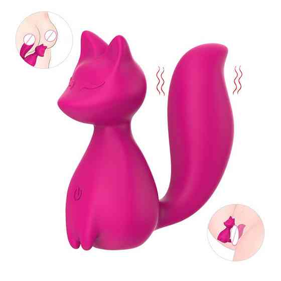 Мини-вибратор клиторальный Every Night Toys Doris в форме лисы розовый, 10 режимов вибрации Sex Aura Киев