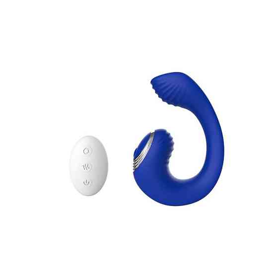 Вибратор для пар с дистанционным пультом Chisa Lust Ripple Meteor, синий Sex Aura Киев