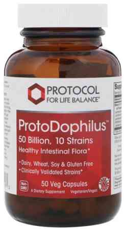 Пробіотики дофілус Protocol for Life Balance ProtoDophilus 50 млрд 10 штаммов 50 капс Київ
