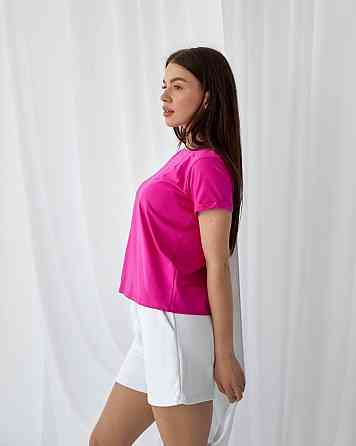 Базова футболка жіноча однотонна Малиновий S Харків