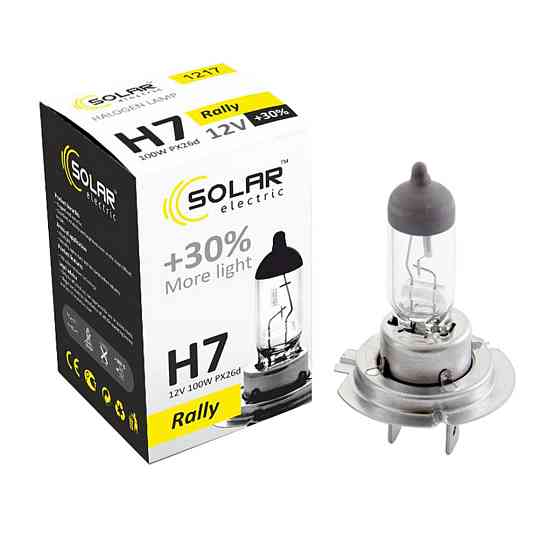 Галогенова лампа Solar H7 12V 100W PX26d Starlight +30% Київ