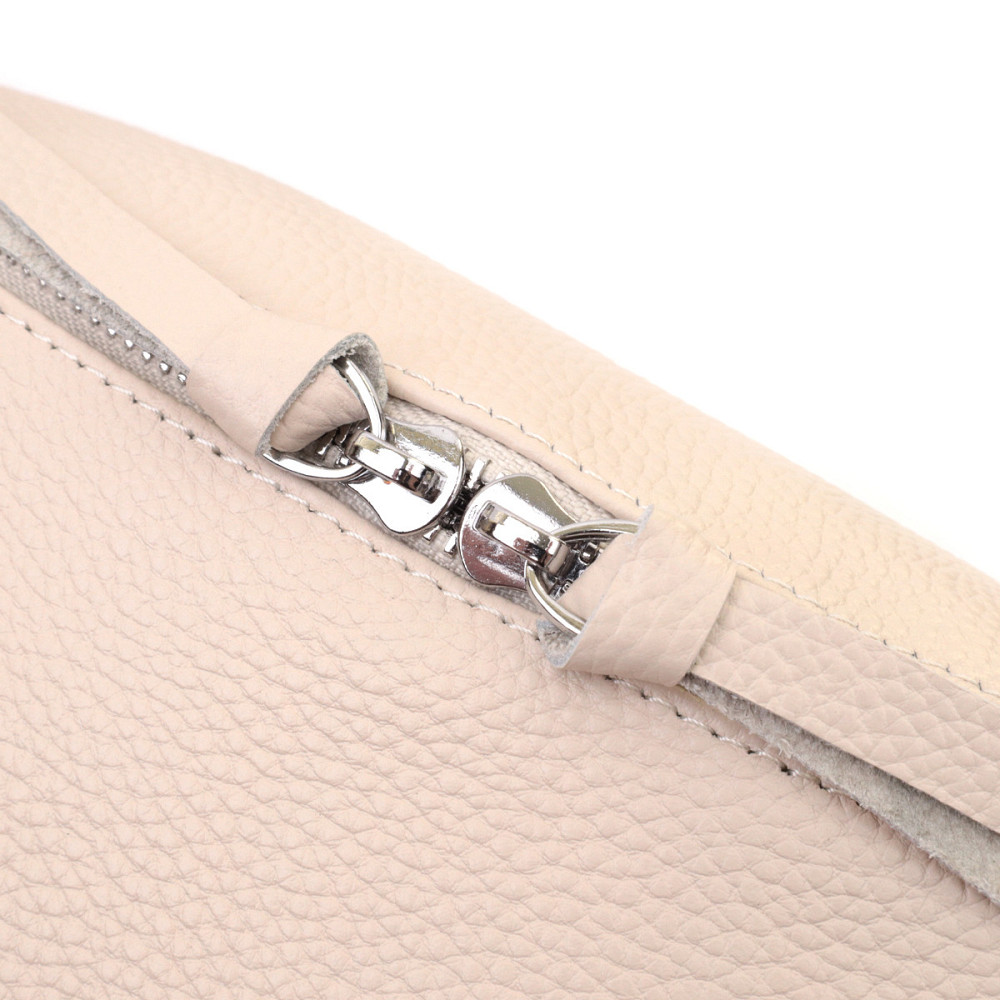 Кожаная сумка для женщин через плечо с мини кошельком Vintage 22664 Белая Киев - изображение 7