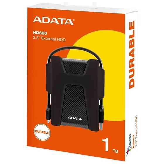 Зовнішній жорсткий диск PHD External 2.5'' ADATA USB 3.0 DashDrive Durable HD680 1TB Black Київ