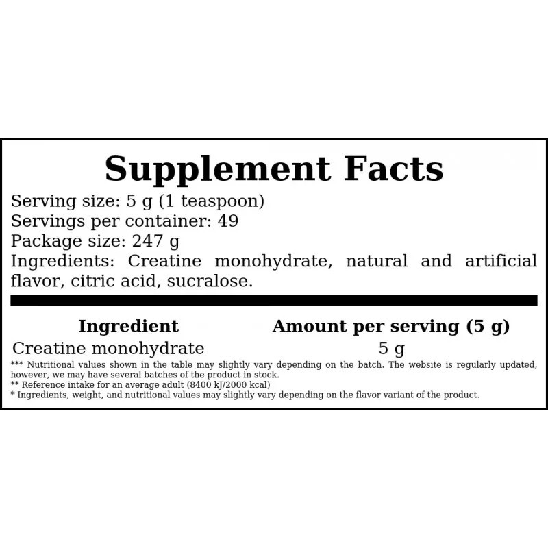 Креатин Optimum Nutrition Creatine Micronised 247g (Fruit Punch) Луцьк - фото 2