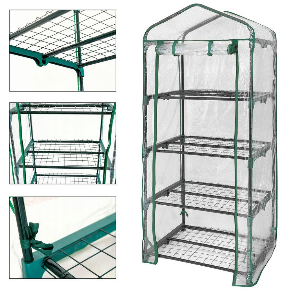 Теплица 5 уровней полок для дома или дачи 160х69х50 см Mar-Pol (M85004) Нововолынск - изображение 1