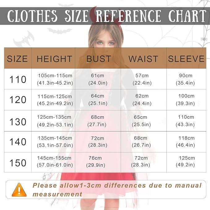 Костюм платье вампира чёртика для девочек красное, комплект на Хэллоуин обруч с рожками наклейки на 105-115 см Киев - изображение 14