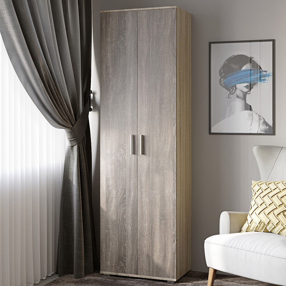 Шкаф распашной Эверест ШП-1 сонома + трюфель (DTM-2311) Днепр - изображение 2