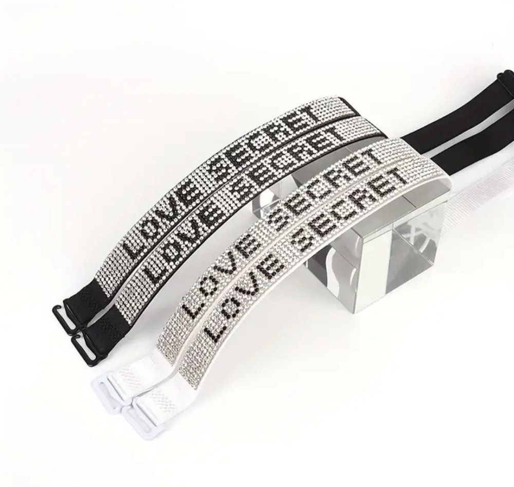 Бретельки з камінчиками Чорний Смела - изображение 3