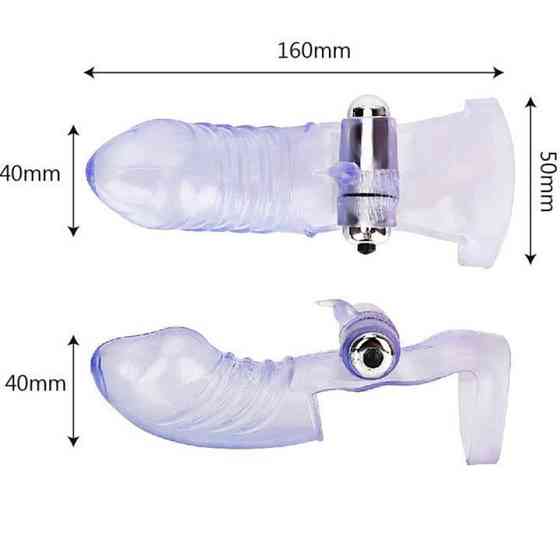 Вібратор на палець SexFinger - Прозорий - Вібратори Вінниця