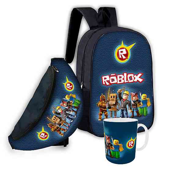 Набір дитячий Роблокс "Roblox" рюкзак, сумка-бананка, кружка (00697) Київ