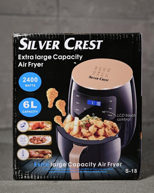 Електрична безоливна аерофритюрниця MAXTOP 6 л 3600w ТР6533 Одеса - фото 2