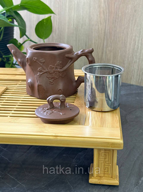 Чайник заварювальний ісинська глина 550 мл "Пеньок" світлий Т2598 Київ - фото 2