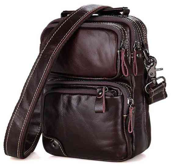 Сумка чоловіча Vintage 14435 Коричнева Київ