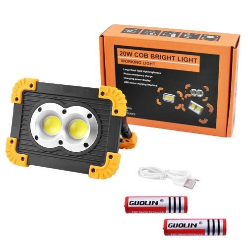 Ліхтар для кемпінгу з вбудованим зарядним пристроєм X-Balog L802-20W-2COB+1W, Якісний KR-595 ручний прожектор Київ - фото 10