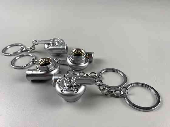 Брелок турбіна ТКР (турбокомпресор) свисток, брелок на ключі для водія, брелок-свисток ТКР сріблястий Мукачево