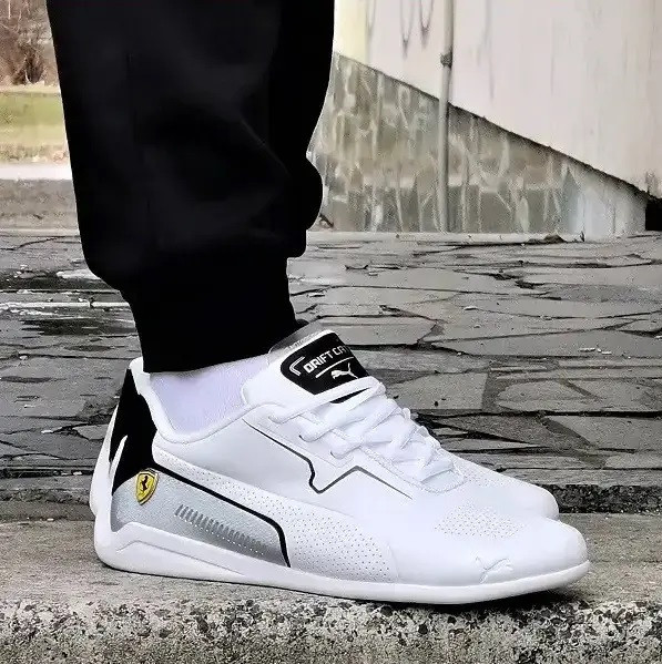 Кросівки Puma Білі Чоловічі Пума Авто Мото Шкіряні (розміри: 41,42,43,44) Дніпро - фото 1