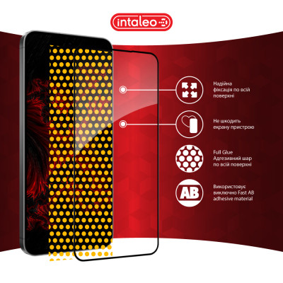 Стекло защитное Intaleo Full Glue Samsung S24 FE Black (1283126594854) Винница - изображение 7
