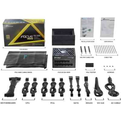 Блок живлення Seasonic 1000W FOCUS-GX-1000-ATX31 (SRP-FGX102-A5A32SF) Вінниця