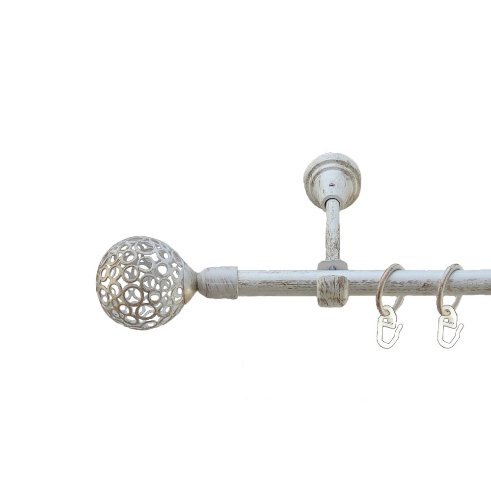 Карниз Orvit Савона металевий однорядний відкритий Біле Золото 16 мм 240 см (5478933) Львов - изображение 1