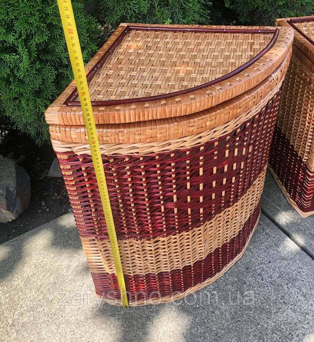 Набор плетеных угловых корзин крашеных Киев - изображение 6