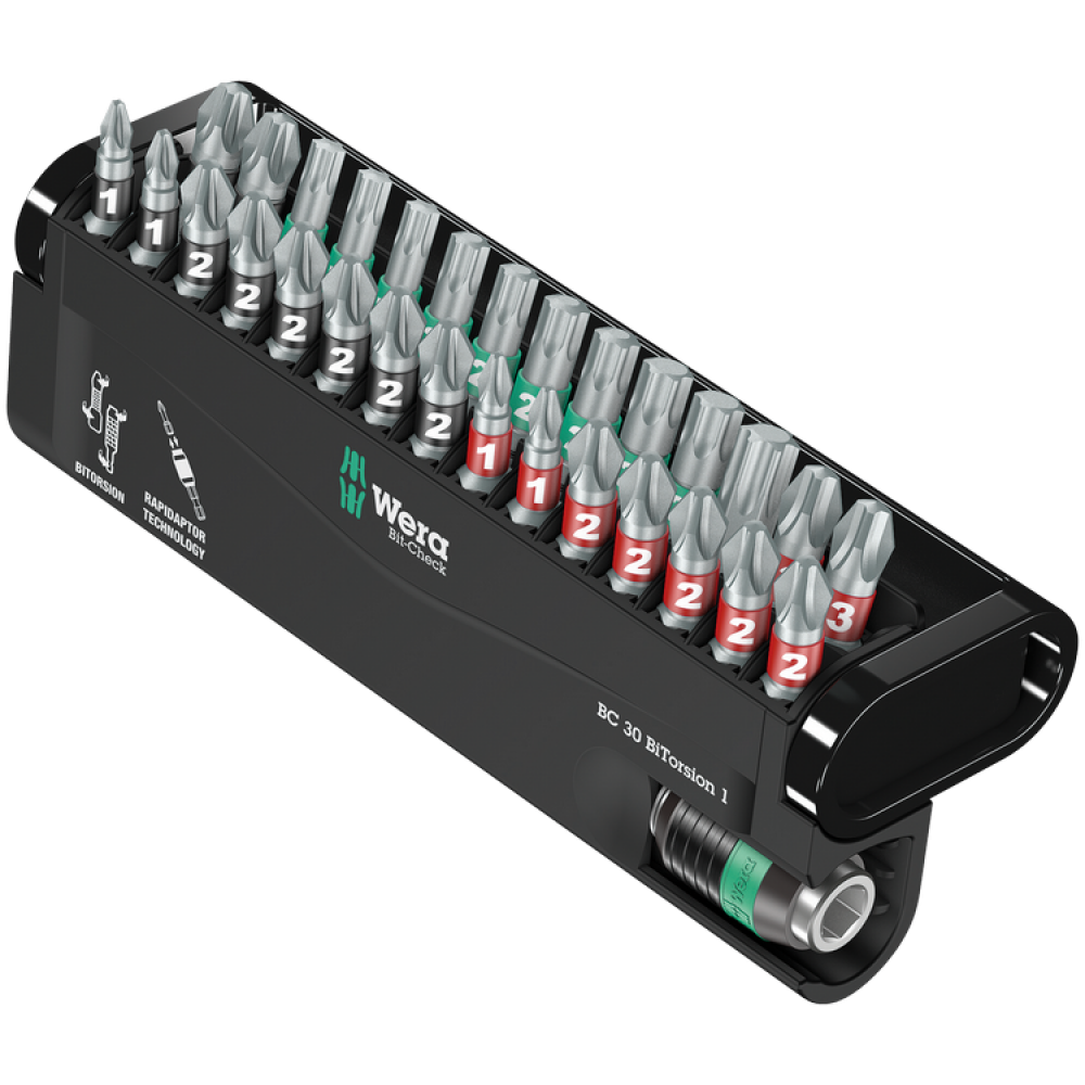 Набор бит нержавейка РН,PZ,HEX,Torx 30ед. Wera Bit-Check 30 Stainless 05071109001 Одесса - изображение 1