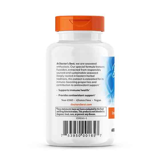 Фукоїдан 70% Doctor's Best  Fucoidan 70% 300 мг 60 вег капс Київ