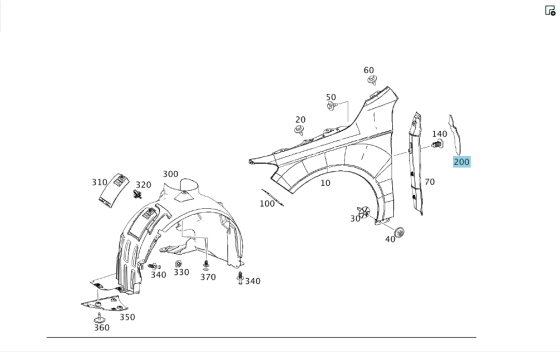 Mercedes-Benz  A1178850737 Шумоізоляція торця переднього крила зліва та праворуч CLA Shooting Brake X117 CLA C117 Одеса
