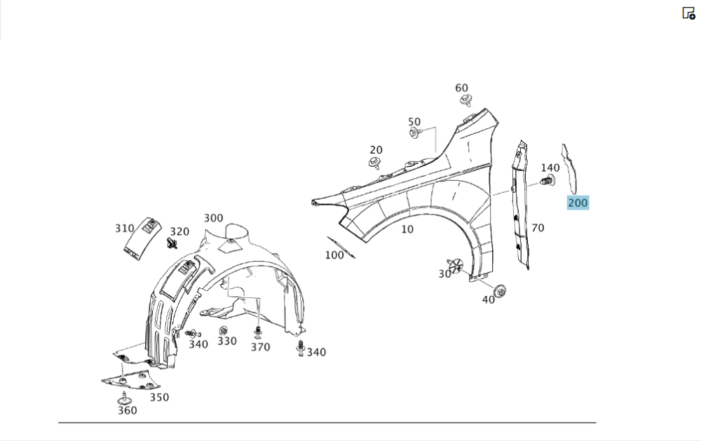 Mercedes-Benz  A1178850737 Шумоізоляція торця переднього крила зліва та праворуч CLA Shooting Brake X117 CLA C117 Одесса - изображение 2