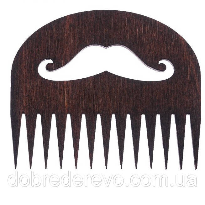 Гребінець для бороди та вусів "Mustache2" Вижниця - фото 2