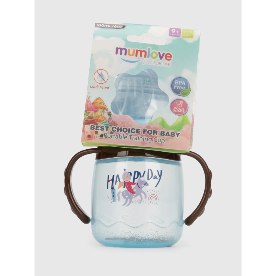 Поїльник з силіконовим носиком MGZ-0314(Blue) 180 мл Вінниця - фото 2