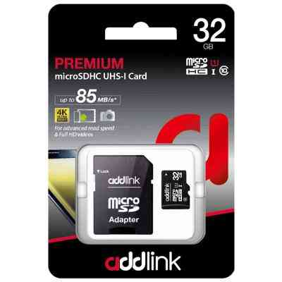 Карта памяти AddLink 32GB microSDHC class 10 UHS-I U1 (ad32GBMSH310A) Винница