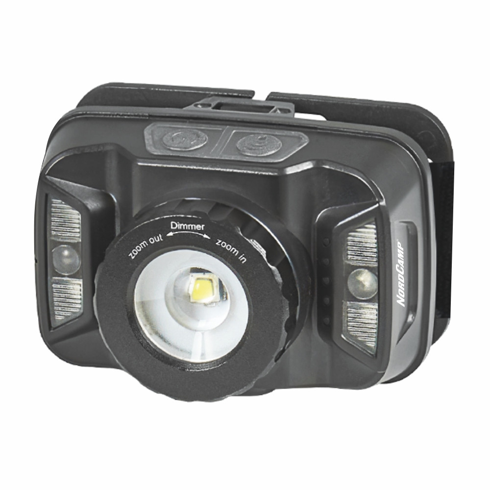 Фонарь налобный Nord Camp 260Lm, 5W CREE XTE, 1800mAh, Zoom, с сенсором белый/красный Львов - изображение 1
