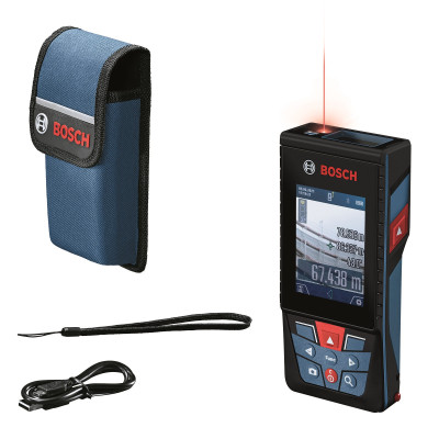 Далекомір Bosch GLM 150-27 C, 0.08–100м, ±1.5мм, 0-360°, Bluetooth, чохол, 0.21кг (0.601.072.Z00) Вінниця - фото 1