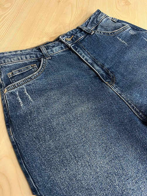 Джинси жіночі Dk-49 3564 MOM стрейчеві комфорт сині, синій, 40, 40, 78 см, 105 см Київ - фото 3