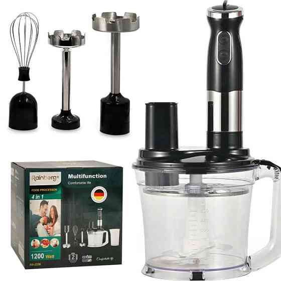 Многофункциональный блендер погружной 4в1 на 1200 Вт,Rainberg RB-2238 SBR Киев