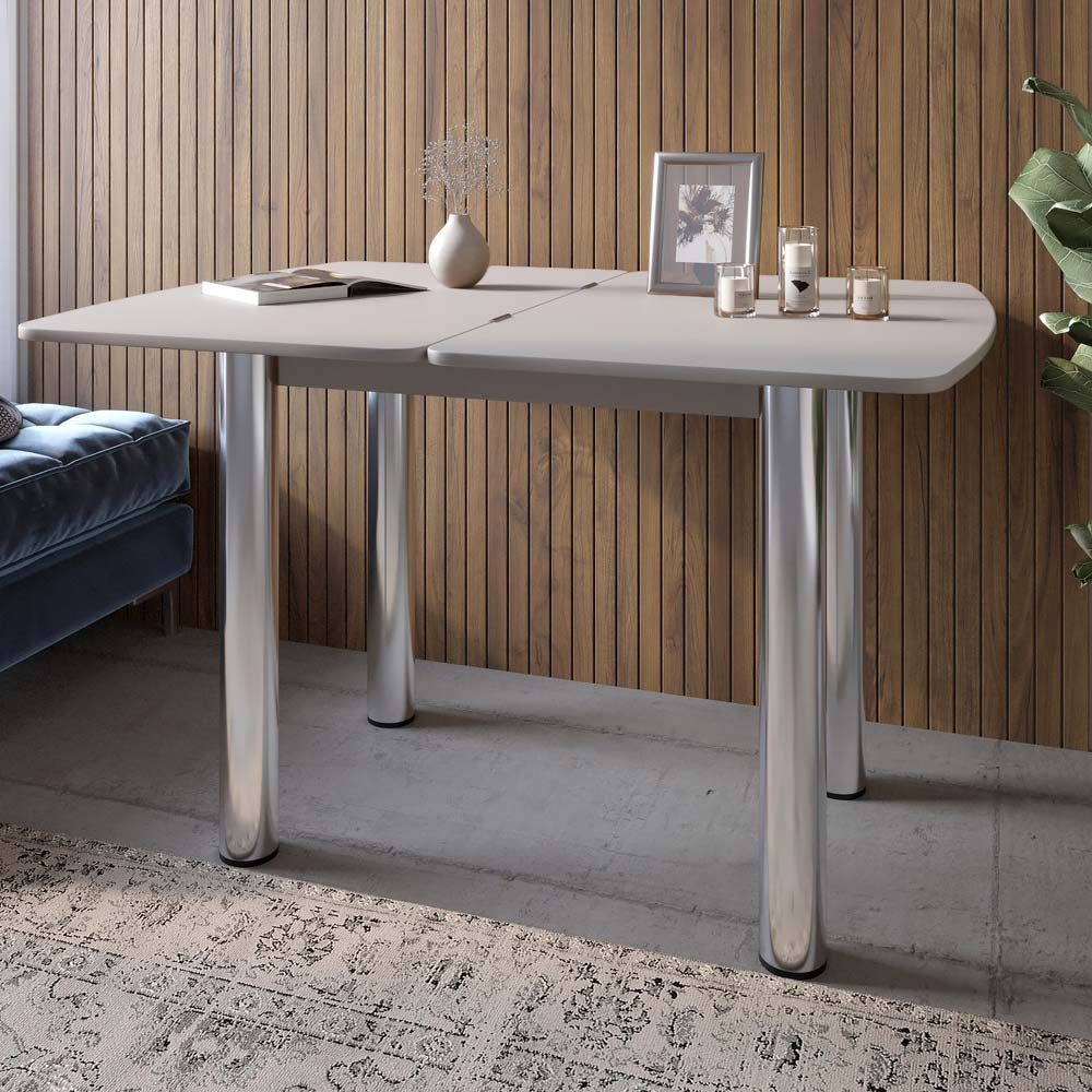 Обеденный стол раскладной LION Нота Кашемир 60x90/90x120 (LION-041285) ТОП Львов - изображение 1